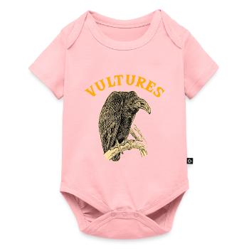Vautours - Body à manches courtes Premium Bébé - rose - Devant