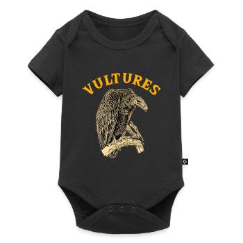 Geier - Baby Premium Kurzarmbody - Schwarz - Vorne