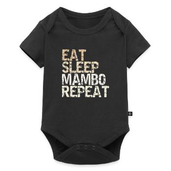 Eat Sleep Mambo Repeat danse tenue danseur cadeau - Body à manches courtes Premium Bébé - noir - Devant