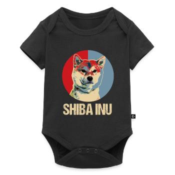 Shiba Inu - Baby Premium short-sleeve bodysuit - black - Front