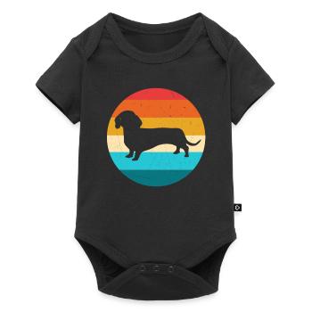 Dackel - Body à manches courtes Premium Bébé - noir - Devant