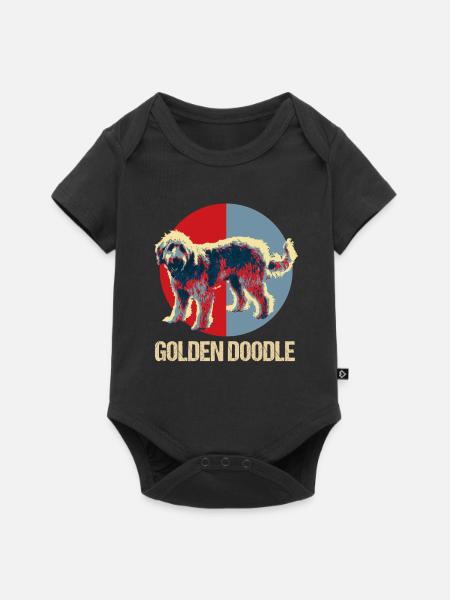 Golden Doodle - Baby Premium Kurzarmbody - Schwarz