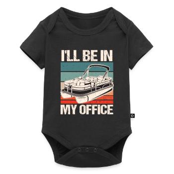 Pontoon Boat - Baby Premium short-sleeve bodysuit - black - Front