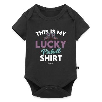 Pinball Lucky Shirt Gift - Baby Premium short-sleeve bodysuit - black - Front