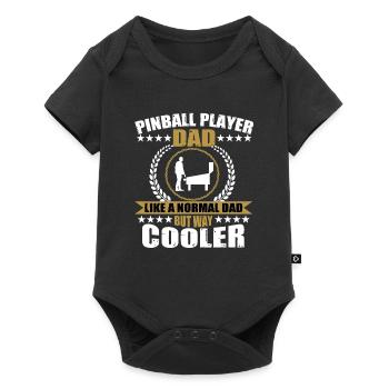 Pinball Player Dad - Baby Premium short-sleeve bodysuit - black - Front