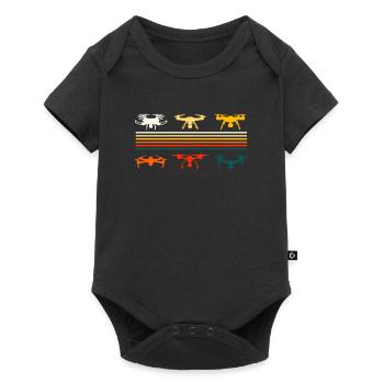 Drone - Body à manches courtes Premium Bébé - noir - Devant