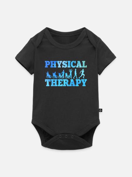 fysioterapia - Premium vauvojen lyhythihainen body - musta