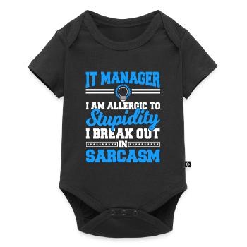 IT Manager Proverbes - Body à manches courtes Premium Bébé - noir - Devant