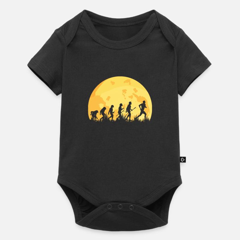 Evolution course coureurs de marathon Jogging Jogging - Body à manches courtes Premium Bébé - noir