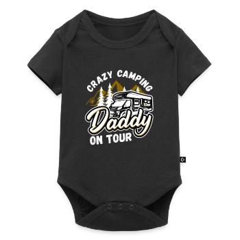 Idées cadeaux campeur papa père - Body à manches courtes Premium Bébé - noir - Devant
