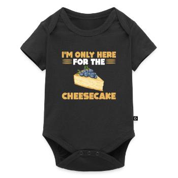 Gâteau au fromage Cadeau - Body à manches courtes Premium Bébé - noir - Devant