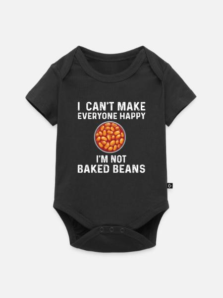 Gebackene Bohnen - Baby Premium Kurzarmbody - Schwarz
