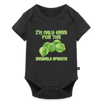 Funny Brussels sprouts gift - Baby Premium short-sleeve bodysuit - black - Front