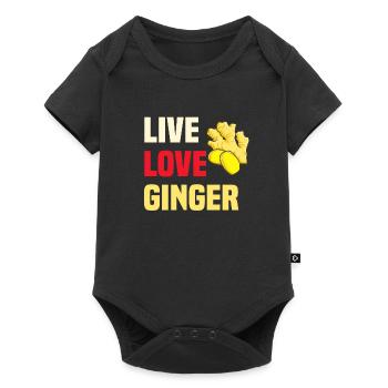 Chemise au gingembre - Body à manches courtes Premium Bébé - noir - Devant