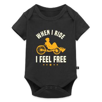 Cadeau de sortilège couché - Body à manches courtes Premium Bébé - noir - Devant