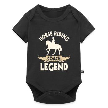 Riding instructor legend - Baby Premium short-sleeve bodysuit - black - Front