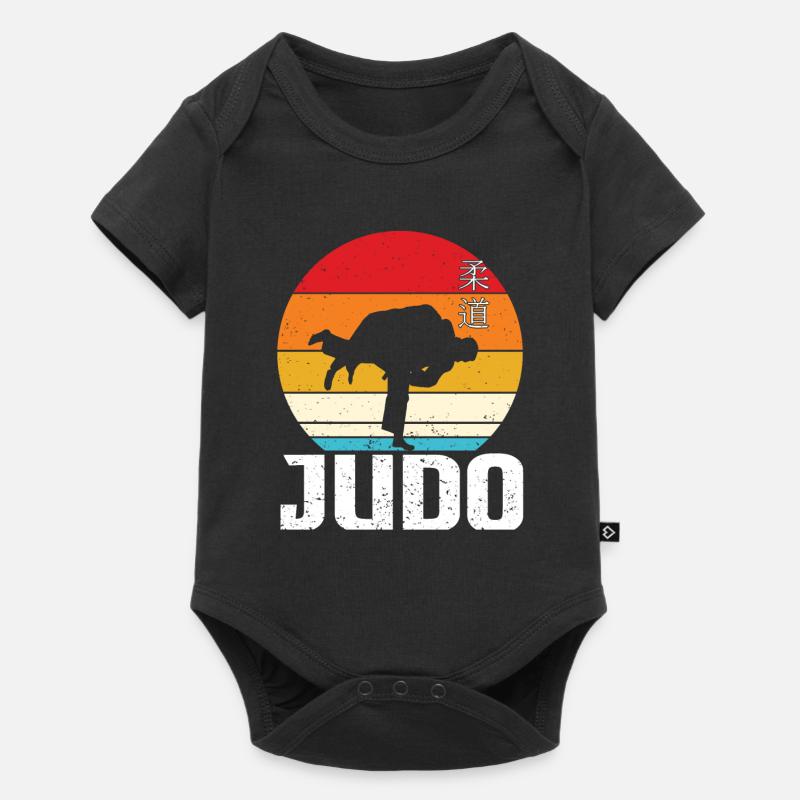 Judo Geschenkidee - Baby Premium Kurzarmbody - Schwarz