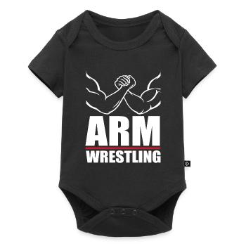 Arm wrestling - Baby Premium short-sleeve bodysuit - black - Front