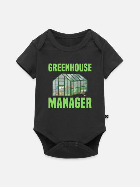 Gewächshaus Manager - Premium kortærmet baby-body  - sort