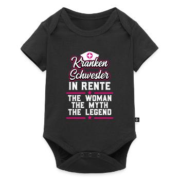 Ruhestand Rente Krankenschwester - Baby Premium Kurzarmbody - Schwarz - Vorne
