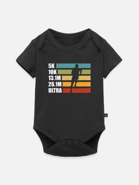 Ultra Running - Baby Premium Kurzarmbody - Schwarz