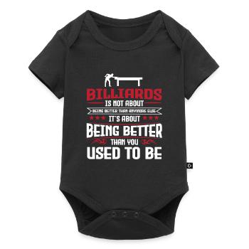 Billard - Baby Premium Kurzarmbody - Schwarz - Vorne
