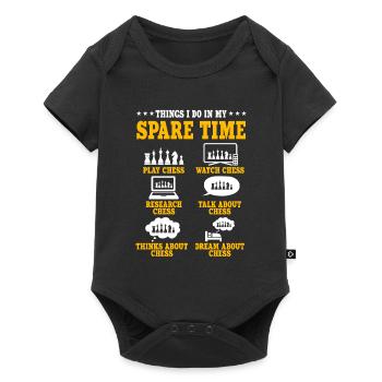 Chess Gift - Baby Premium short-sleeve bodysuit - black - Front