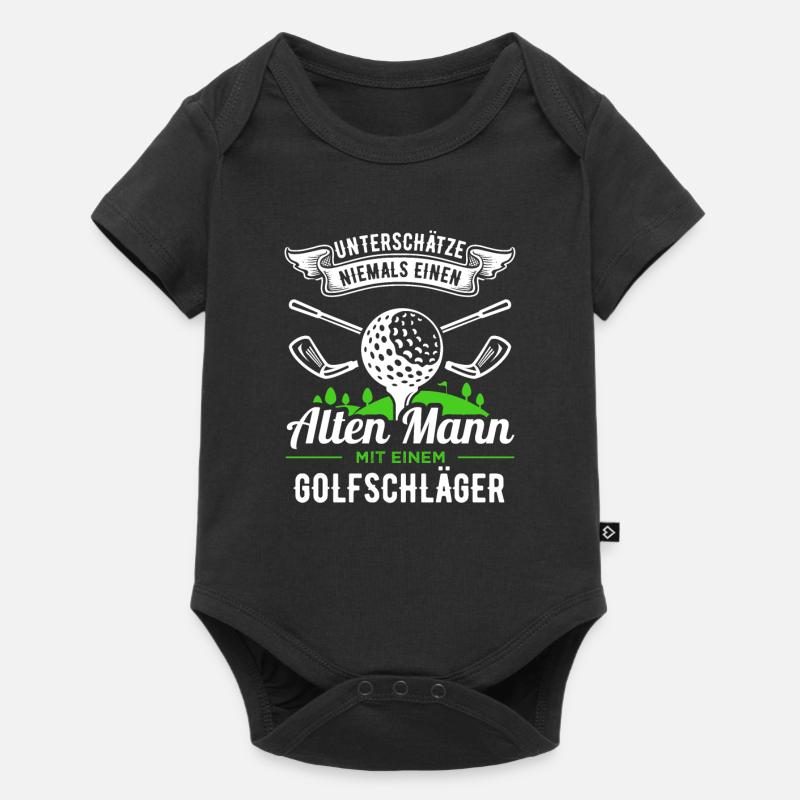Golf Golfer - Baby Premium Kurzarmbody - Schwarz