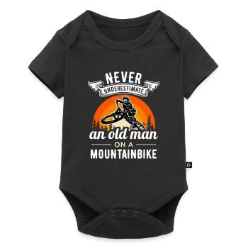 Mountain biking Mountain biking Mountain bikers - Baby Premium short-sleeve bodysuit - black - Front
