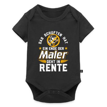 Rente Maler - Baby Premium Kurzarmbody - Schwarz - Vorne