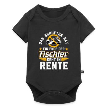 Rente Tischler - Baby Premium Kurzarmbody - Schwarz - Vorne