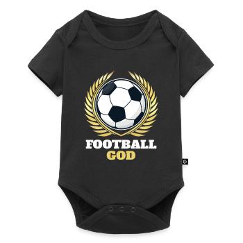 Funny Football God - Baby Premium short-sleeve bodysuit - black - Front