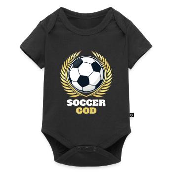 Funny Football God - Baby Premium short-sleeve bodysuit - black - Front