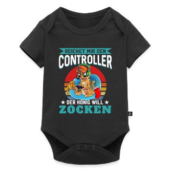 Reichet Mir Den Controller Ihr Narren Der König Wi - Baby Premium Kurzarmbody - Schwarz - Vorne