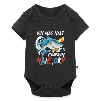 Ich Mag Halt Einfach Haie, Ok? - Baby Premium Kurzarmbody - Schwarz - Vorne