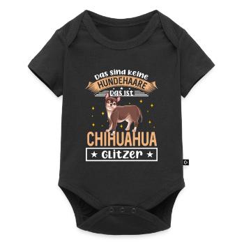 Das Sind Keine Hundehaare Das Ist Chihuahua Glitze - Baby Premium Kurzarmbody - Schwarz - Vorne