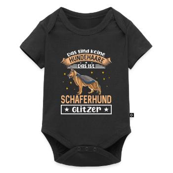 Das Sind Keine Hundehaare Das Ist Schäferhund Glit - Baby Premium Kurzarmbody - Schwarz - Vorne