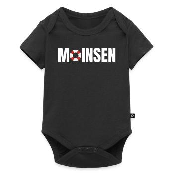 Oldenburg Oldenburger Norden Norddeutschland Moin - Baby Premium Kurzarmbody - Schwarz - Vorne