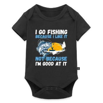 Angler Hobby Angler Fischer - Body à manches courtes Premium Bébé - noir - Devant