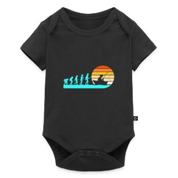 Evolution Angler Fishing - Baby Premium short-sleeve bodysuit - black - Front