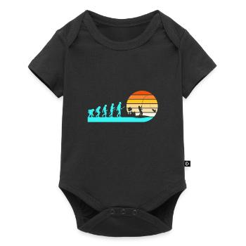 Evolution Angler Fishing - Baby Premium short-sleeve bodysuit - black - Front