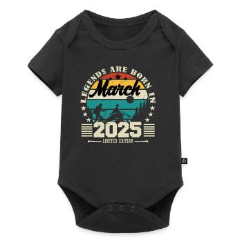 March 2025. Birthday gift March 2025. - Baby Premium short-sleeve bodysuit - black - Front