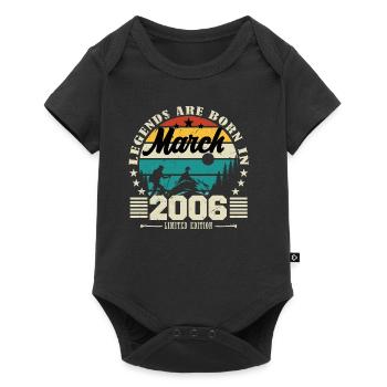 March 2006. Birthday gift March 2006. - Baby Premium short-sleeve bodysuit - black - Front