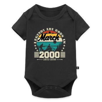 March 2000. March 2000 Birthday Gift. - Baby Premium short-sleeve bodysuit - black - Front