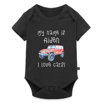 Mein Name Ist Henry. Ich Liebe Autos. Lustiges - Baby Premium Kurzarmbody - Schwarz - Vorne