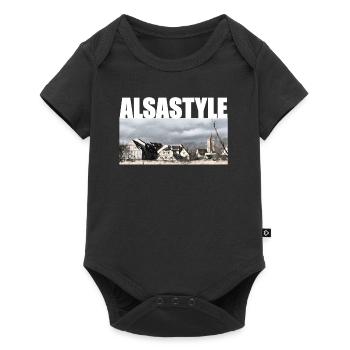 Alsastyle - Baby Premium Kurzarmbody - Schwarz - Vorne