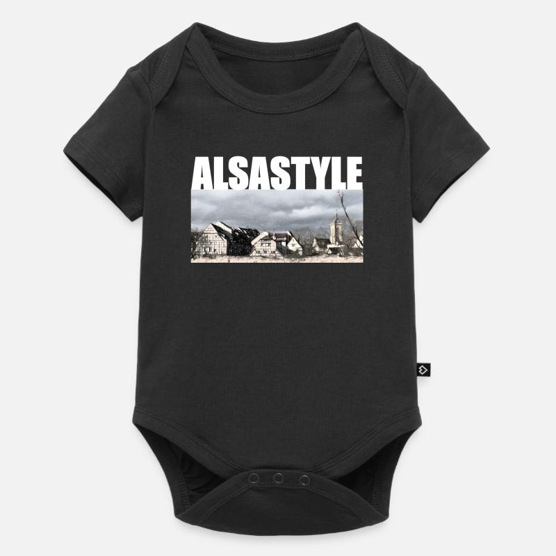 Alsastyle - Baby Premium short-sleeve bodysuit - black