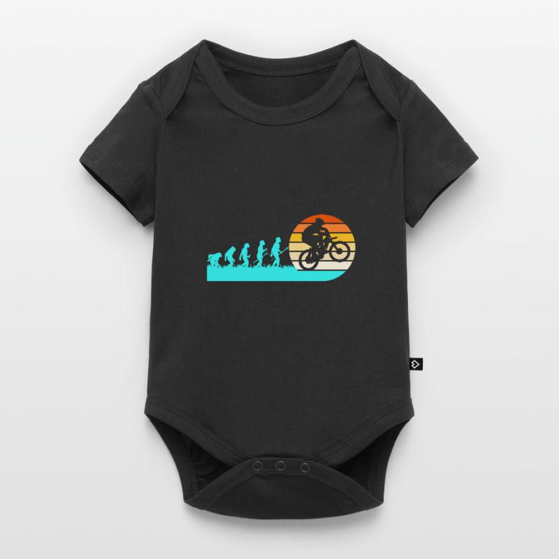 Fahrräder Radfahrer Evolution Mountainbiker Baby Premium Kurzarmbody