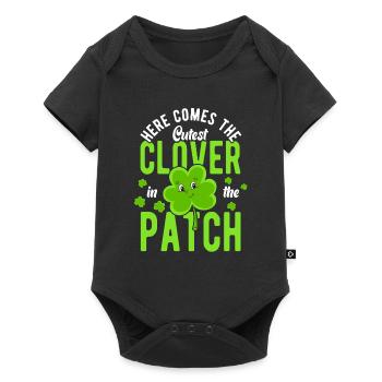 School teacher St. Patrick's Day sweetest clover in the - Baby Premium short-sleeve bodysuit - black - Front