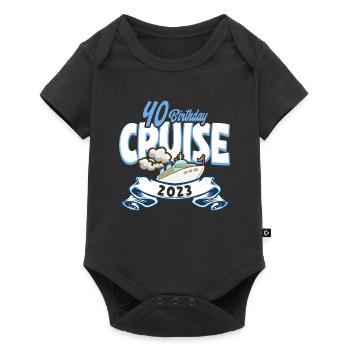 40e anniversaire des croisiéristes - Body à manches courtes Premium Bébé - noir - Devant